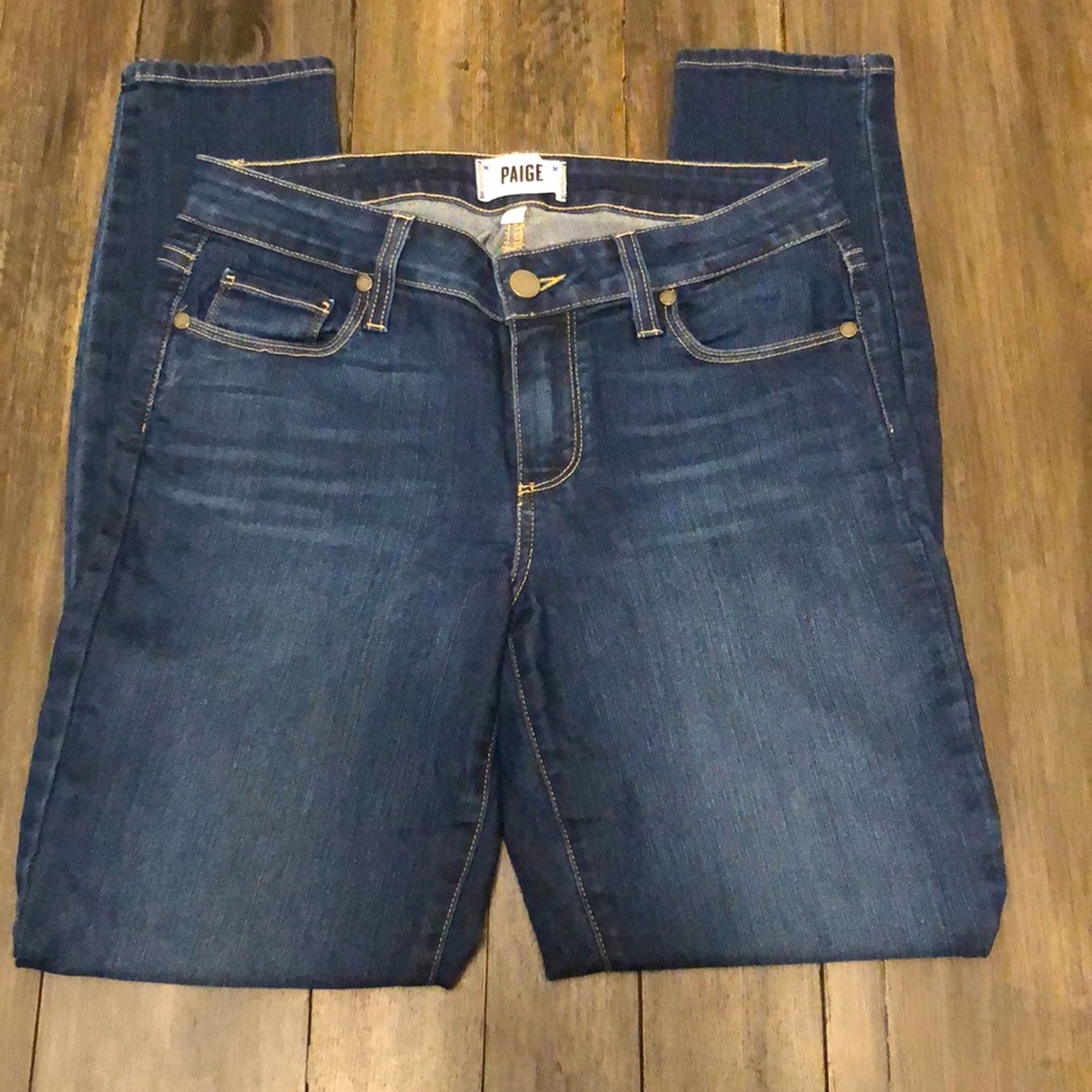 🌹 PAIGE VERDUGO ANKLE DARK JEANS 🌹